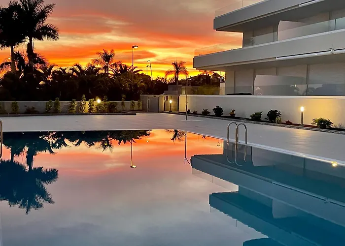 Modern New Apartment Las Terrazas De Costa Adeje. Heated Pool, Big Terrace And Private Parking